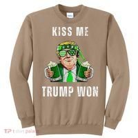 Republican St Patricks Day Kiss Me Trump Won For Sweatshirt thumb 0