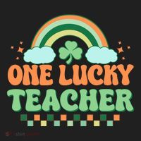 Retro St Patricks Day One Lucky Teacher Beanie thumb 2