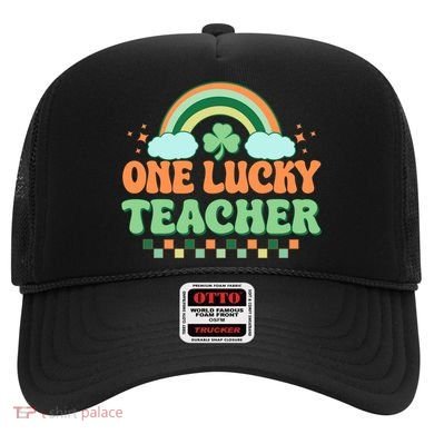 Retro St Patricks Day One Lucky Teacher Hat