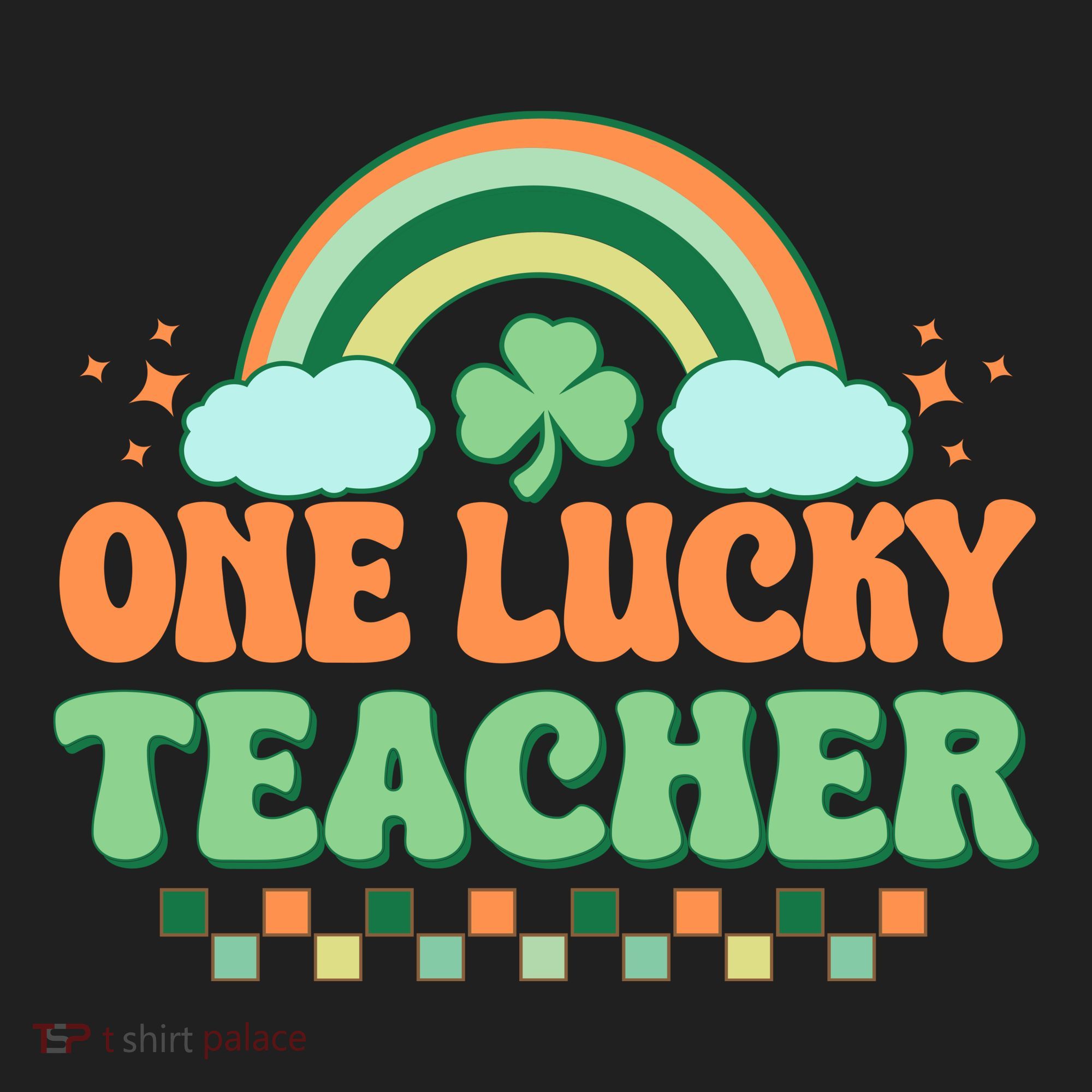 Retro St Patricks Day One Lucky Teacher Hat