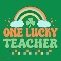 Retro St Patricks Day One Lucky Teacher Hoodie thumb 7