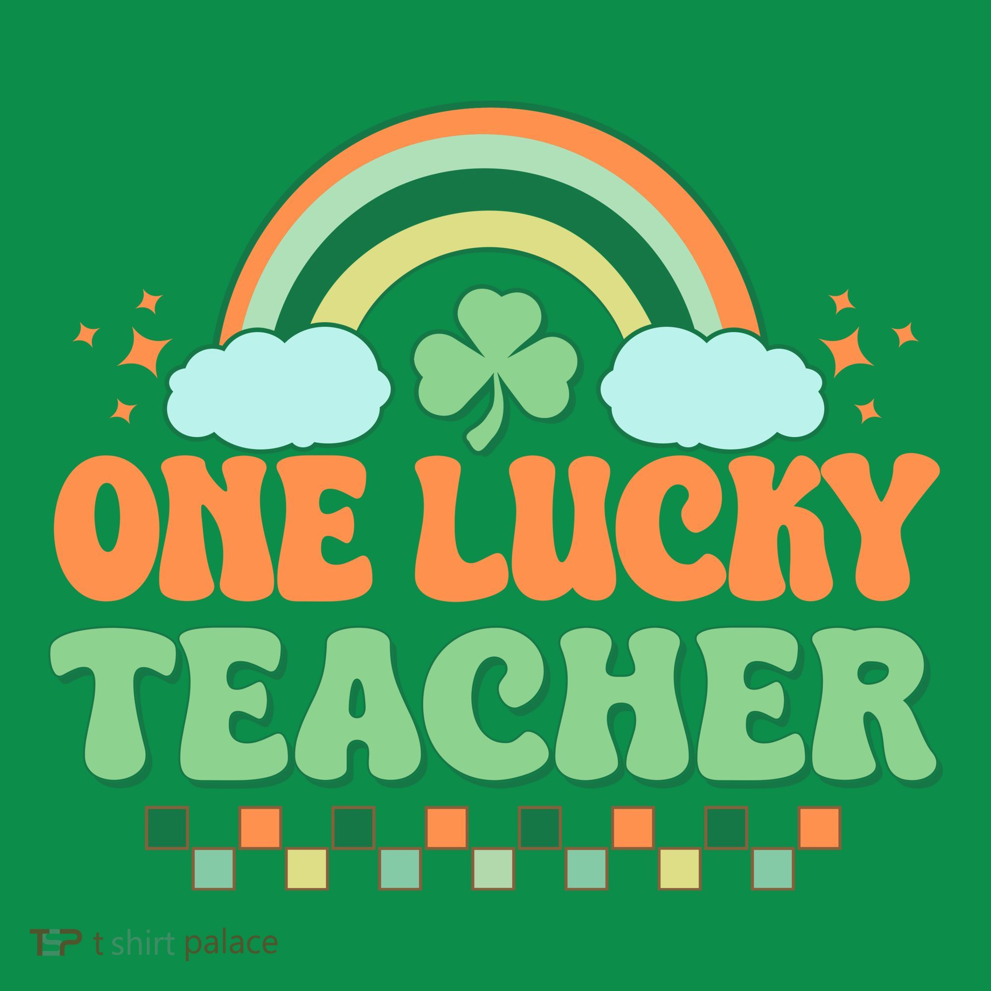 Retro St Patricks Day One Lucky Teacher Women's T-Shirt
