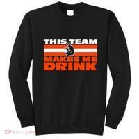 Retro Sport Quote This Team Makes Me Drink Funny Bear Sweatshirt thumb 0