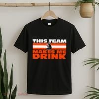 Retro Sport Quote This Team Makes Me Drink Funny Bear T-Shirt thumb 2