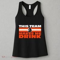 Retro Sport Quote This Team Makes Me Drink Funny Bear Women's Tank Top thumb 3