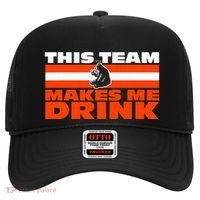 Retro Sport Quote This Team Makes Me Drink Funny Bear Hat thumb 0