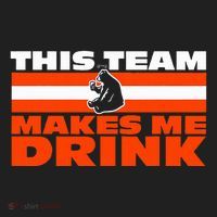 Retro Sport Quote This Team Makes Me Drink Funny Bear Hat thumb 2