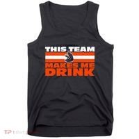 Retro Sport Quote This Team Makes Me Drink Funny Bear Tank Top thumb 0