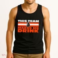 Retro Sport Quote This Team Makes Me Drink Funny Bear Tank Top thumb 3