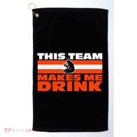 Retro Sport Quote This Team Makes Me Drink Funny Bear Golf Towel thumb 0