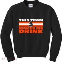 Retro Sport Quote This Team Makes Me Drink Funny Bear Kids Sweatshirt thumb 0