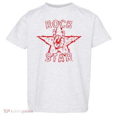 Rock Star Rock On Sign Band Hand Horns Toddler T-Shirt