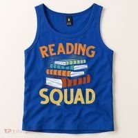 Reading Squad Reading Teachers Reading Teacher Appreciation Cool Gift Tank Top thumb 2