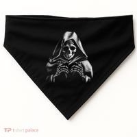 Reaper Skeleton USA-Made Doggie Bandana thumb 0