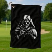 Reaper Skeleton Golf Towel thumb 1