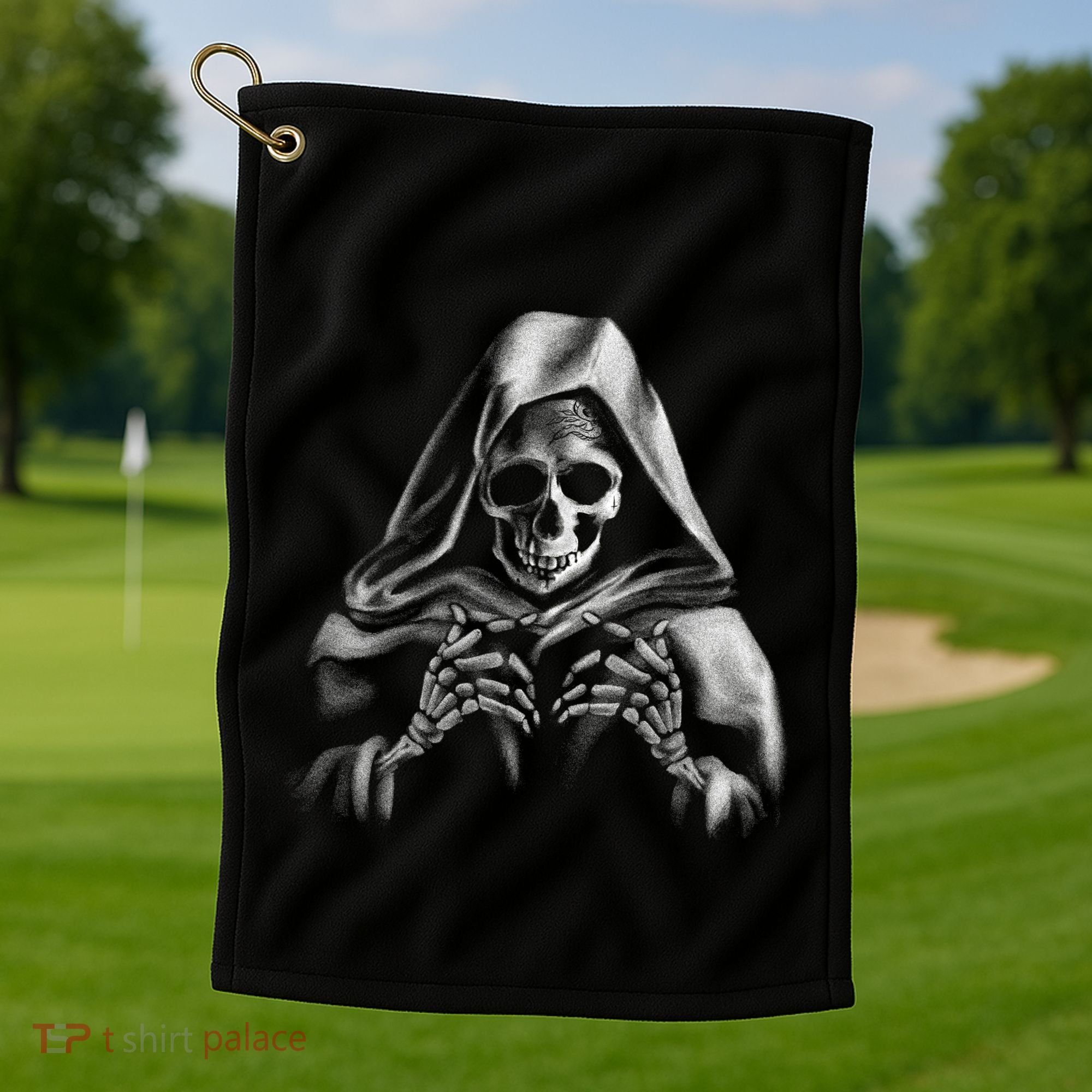 Reaper Skeleton Golf Towel