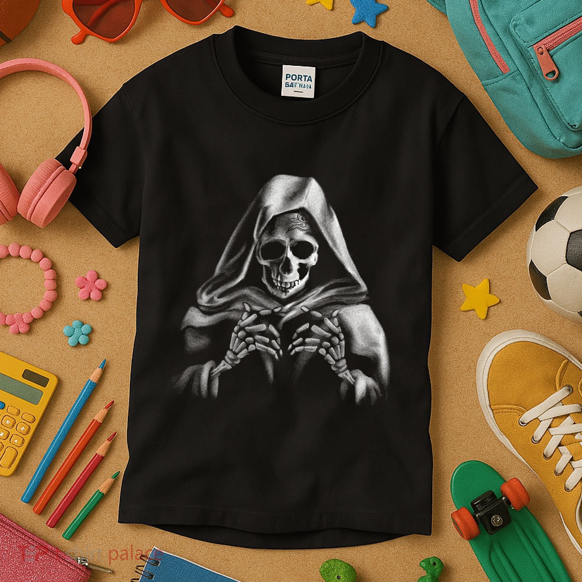 Reaper Skeleton Kids T-Shirt