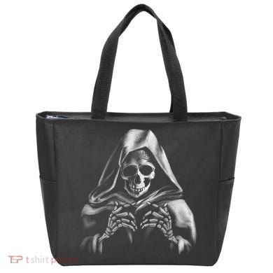 Reaper Skeleton Tote Bag