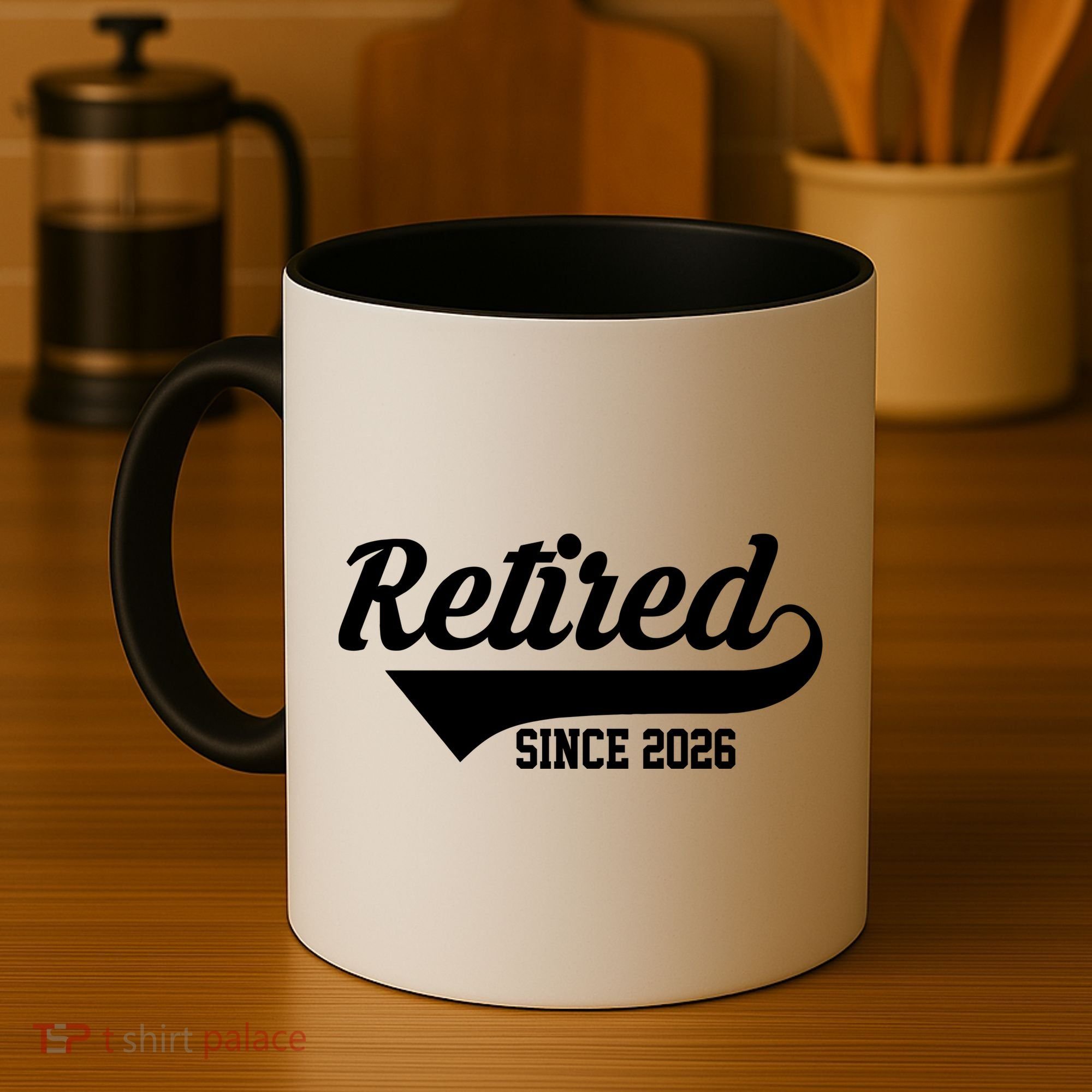 Retro Sporty Retired Since 2026  Coffee Mug
