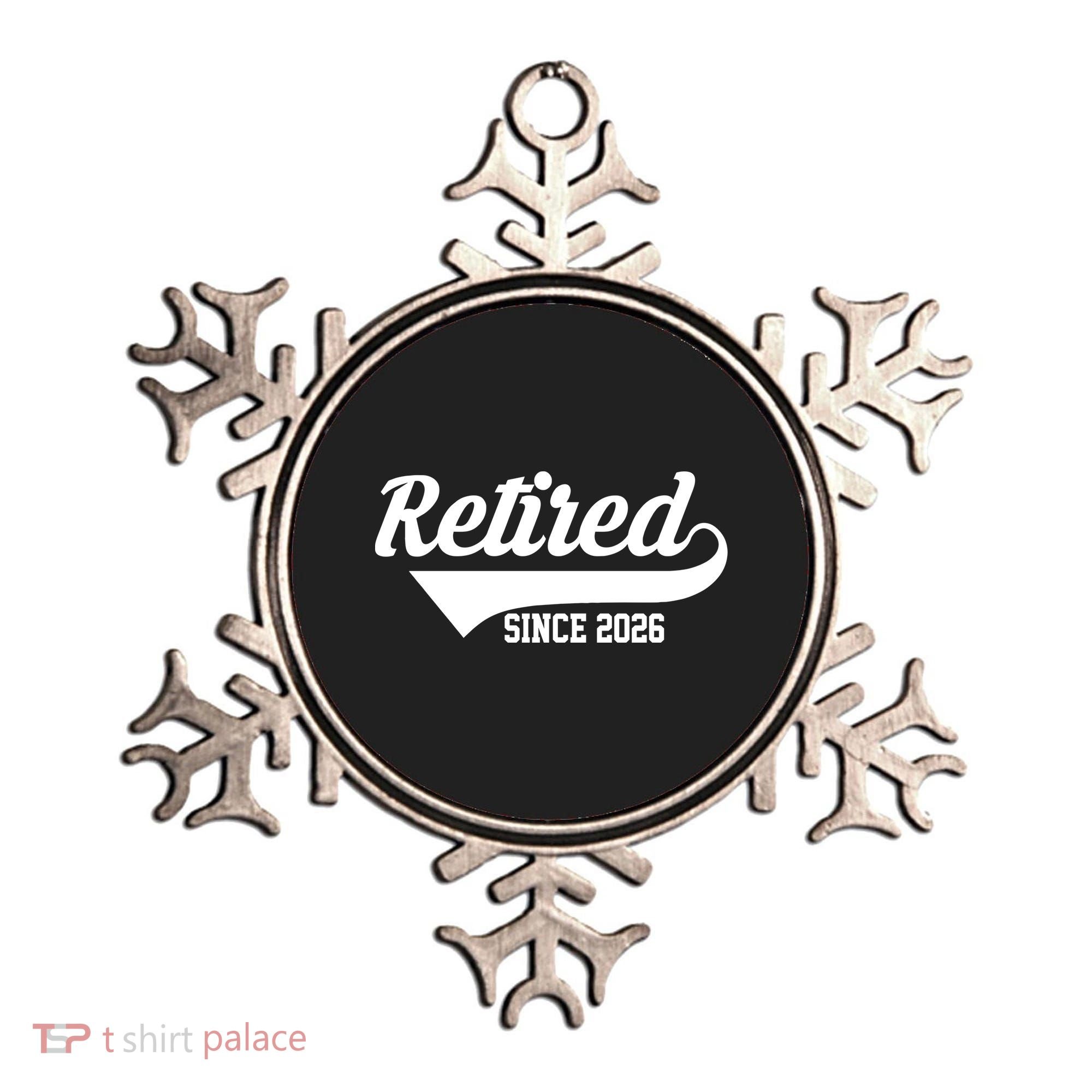 Retro Sporty Retired Since 2026  Ornament