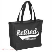 Retro Sporty Retired Since 2026  Tote Bag thumb 2