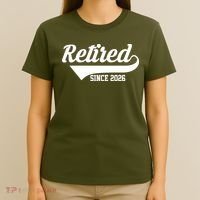 Retro Sporty Retired Since 2026  T-Shirt thumb 4