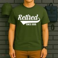 Retro Sporty Retired Since 2026  T-Shirt thumb 6