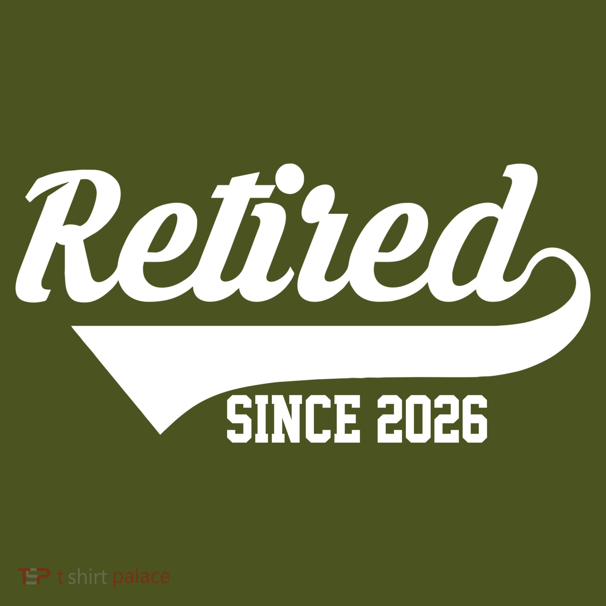 Retro Sporty Retired Since 2026  Mousepad