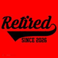 Retro Sporty Retired Since 2026  Santa Hat thumb 1