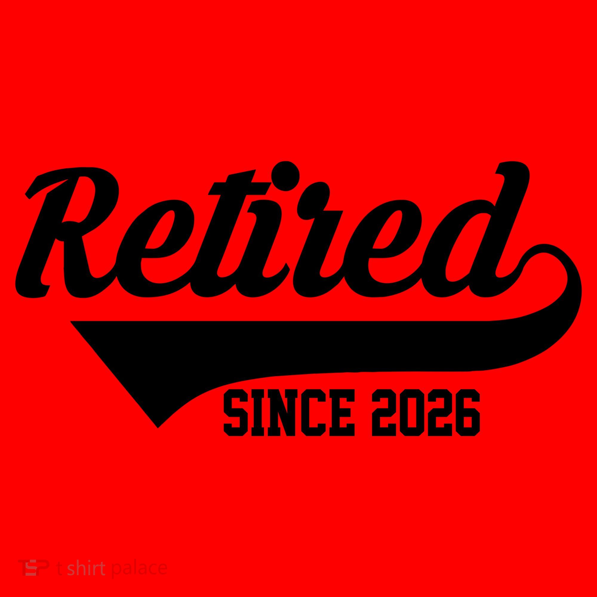 Retro Sporty Retired Since 2026  Santa Hat