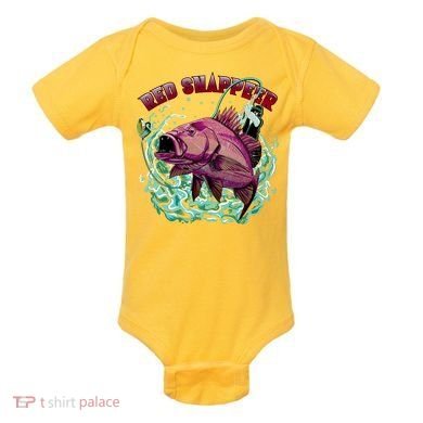 Red Snapper Baby Bodysuit