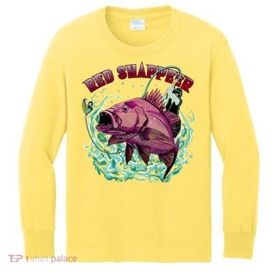 Red Snapper Kids Long Sleeve Shirt