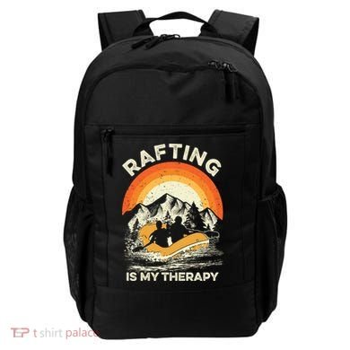 Retro Sunset River I Rafting Gift Backpack