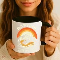 Retro Sunset River I Rafting Gift Coffee Mug thumb 3