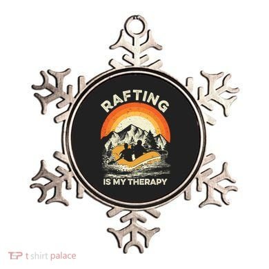 Retro Sunset River I Rafting Gift Ornament