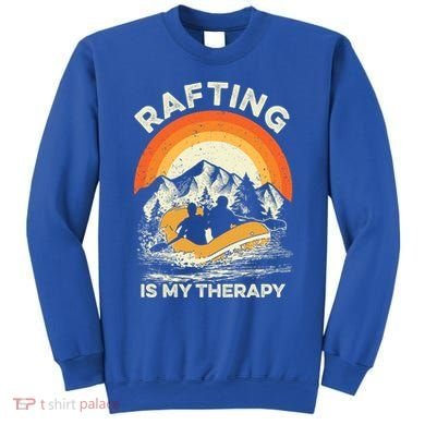 Retro Sunset River I Rafting Gift Sweatshirt