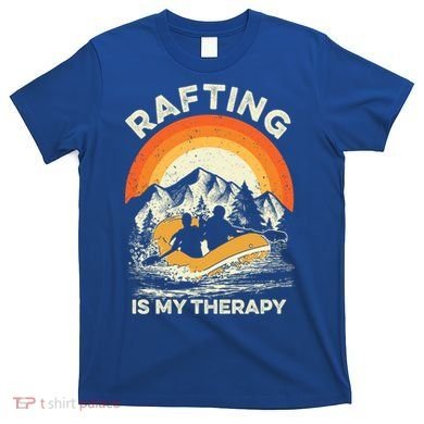 Retro Sunset River I Rafting Gift T-Shirt