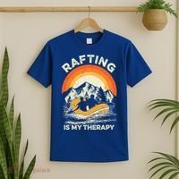 Retro Sunset River I Rafting Gift T-Shirt thumb 2