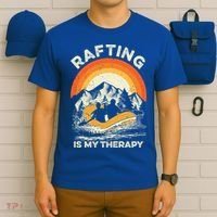 Retro Sunset River I Rafting Gift T-Shirt thumb 6