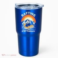 Retro Sunset River I Rafting Gift Tumbler thumb 0