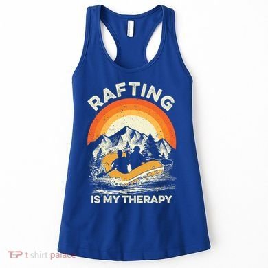 Retro Sunset River I Rafting Gift Women's Tank Top