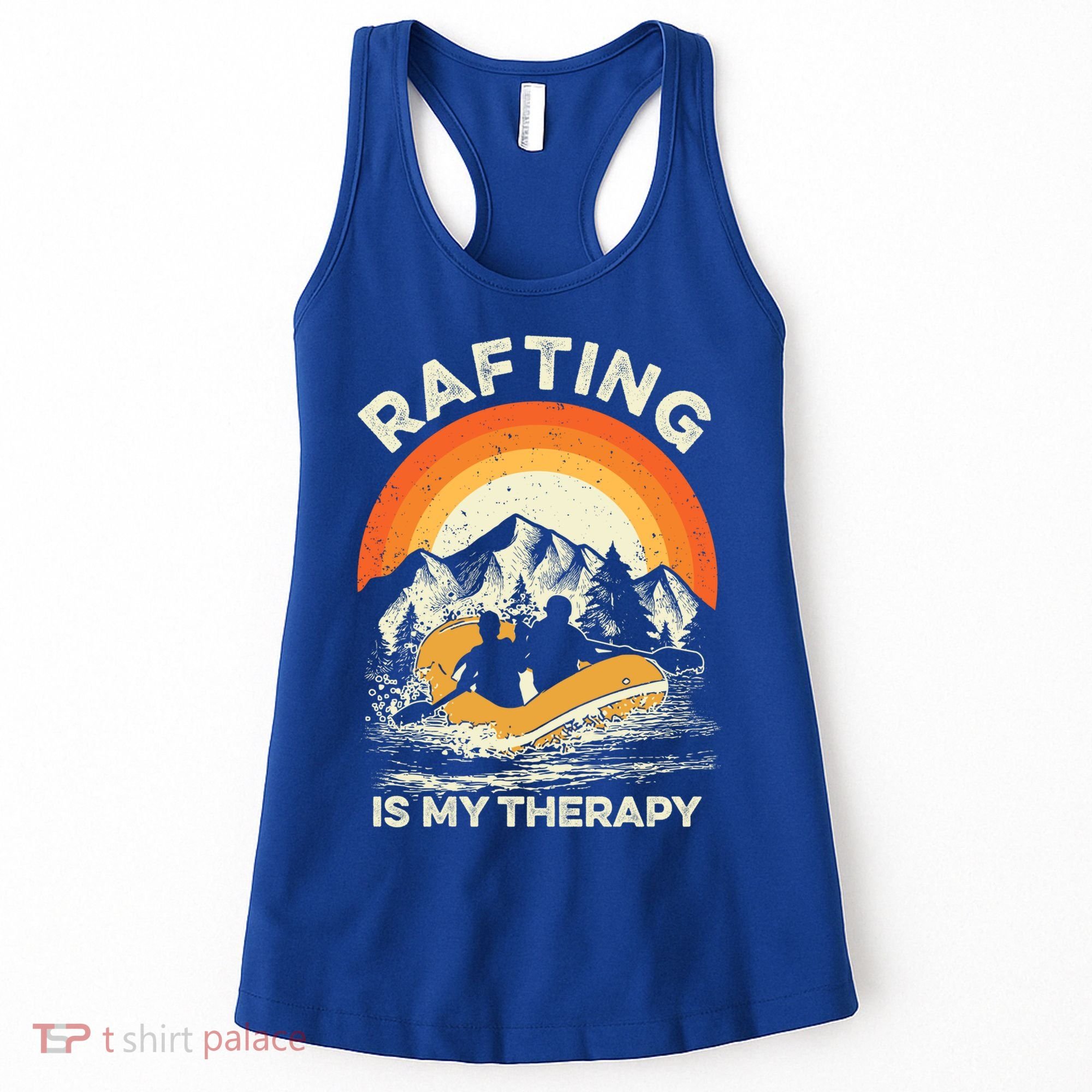 Retro Sunset River I Rafting Gift Women's Tank Top