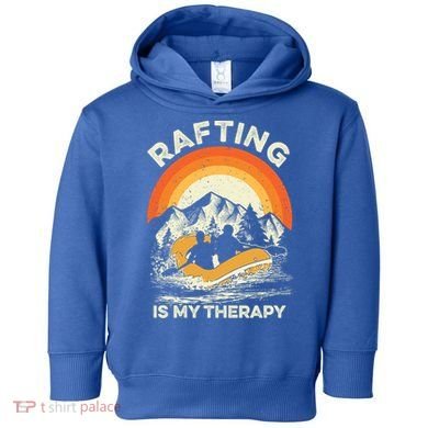 Retro Sunset River I Rafting Gift Toddler Hoodie