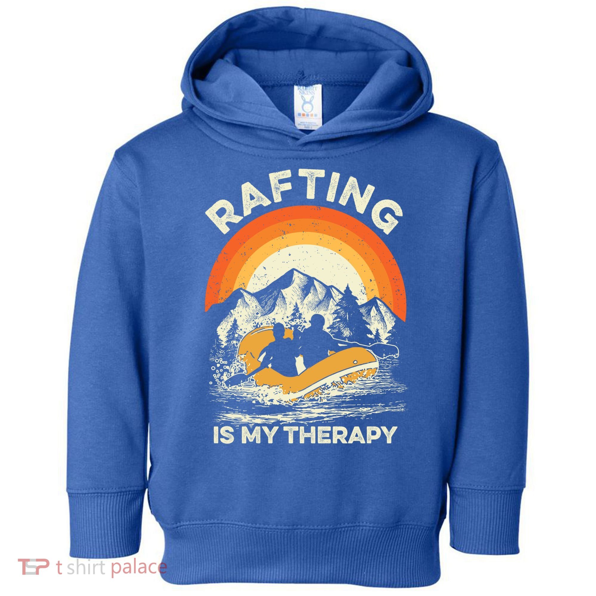 Retro Sunset River I Rafting Gift Toddler Hoodie
