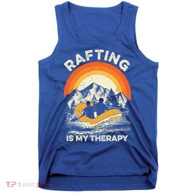 Retro Sunset River I Rafting Gift Tank Top