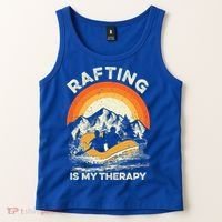Retro Sunset River I Rafting Gift Tank Top thumb 2