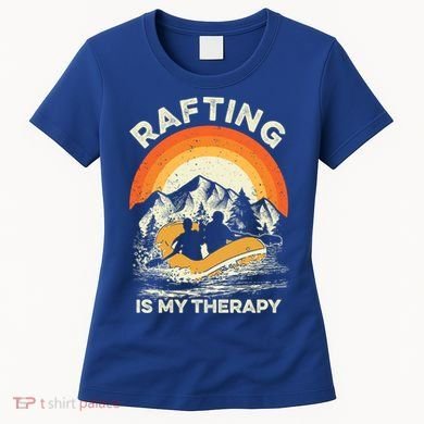 Retro Sunset River I Rafting Gift Women's T-Shirt