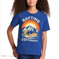 Retro Sunset River I Rafting Gift Kids T-Shirt thumb 2