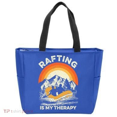 Retro Sunset River I Rafting Gift Tote Bag