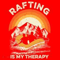 Retro Sunset River I Rafting Gift Santa Hat thumb 1